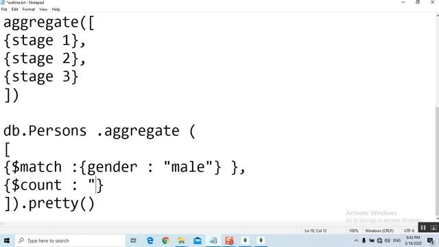 01 MongoDB Aggregation Pipeline Part 1 смотреть онлайн