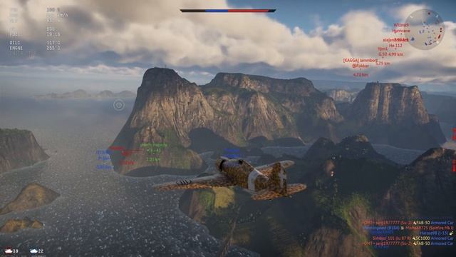 Warthunder - [GER] Fiat G.50 Freccia - Map: Ireland (Air Arcade) смотреть онлайн