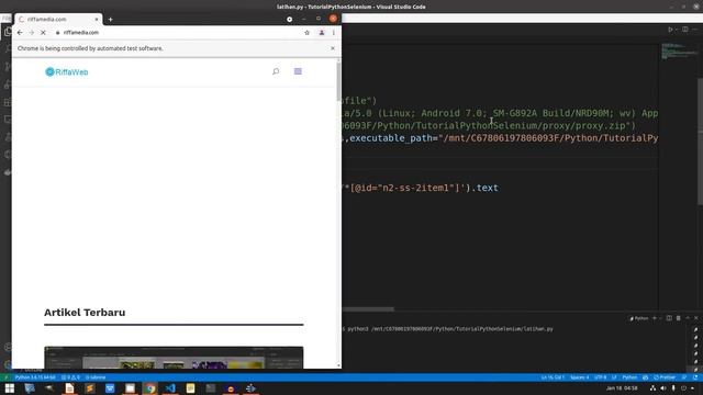 Bikin Bot Web Automation Python Selenium | Headless Browser |Tutorial Coding Python Bahasa Indonesi смотреть онлайн