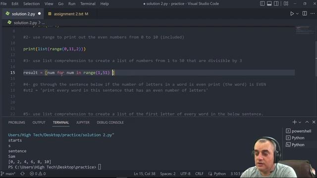 [Arabic] Python3 assignment 2 Solution بايثون 3 بالعربي من الصفر حتى الاحتراف смотреть онлайн