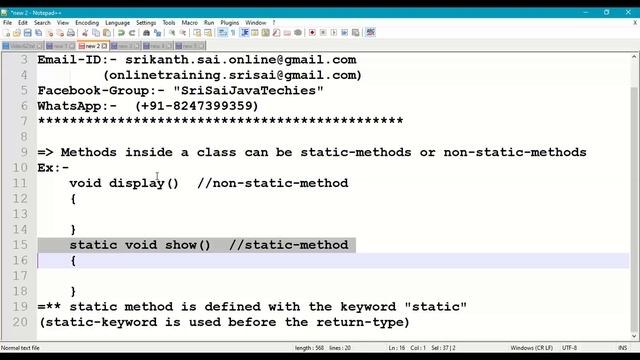62. Static Methods in Java Class of Java Program || Class Methods смотреть онлайн