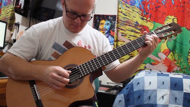 Cordoba C5-CE before and after neck repairs Malaguena arrangement смотреть онлайн