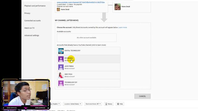How to Move YouTube Channel to Brand Account Channel смотреть онлайн