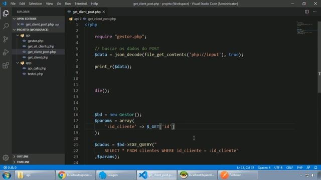 120 - CHAMANDO UM ENDPOINT COM POST E JSON смотреть онлайн