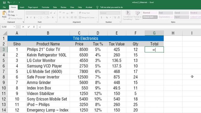 Microsoft Office Excel - Complete Tutorial in Malayalam - Part 5 смотреть онлайн