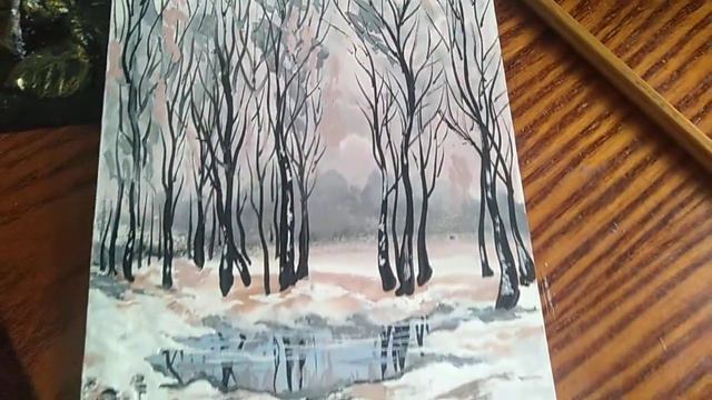 Birch Grove.....Рисуем Березовую рощу.