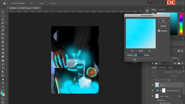 Easy Glow Effect in Photoshop | Glowing Water [ Photoshop Tutorial ] смотреть онлайн