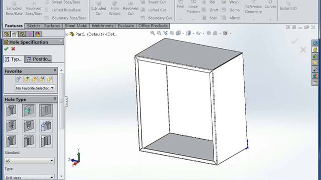 How to Draw Sheet Metal Box in SolidWorks смотреть онлайн