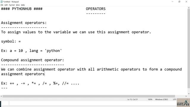 #21 Assignment Operators | What Is Assignment Operators In Python | Python Tutorial For beginners смотреть онлайн