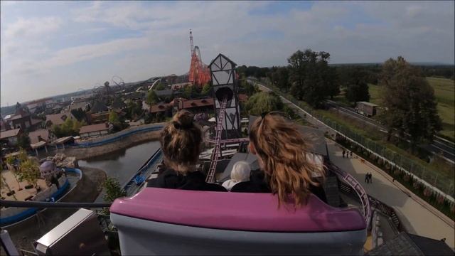 Energylandia - Poland / All Rollercoasters 2022 Onride смотреть онлайн