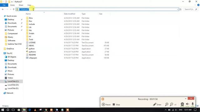 2018 Easy fix of CMD ERROR in Windows 10 "python is not recognized as an internal or external" смотреть онлайн