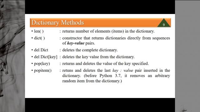 Session10 - Python Dictionary смотреть онлайн