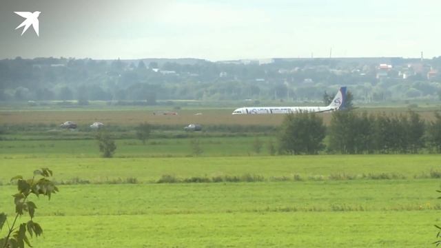 Аварийная посадка самолета в Подмосковье смотреть онлайн