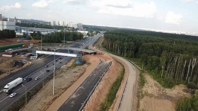 Разворотная петля на Минском шоссе, в районе Одинцово-1 22.07.2019 смотреть онлайн