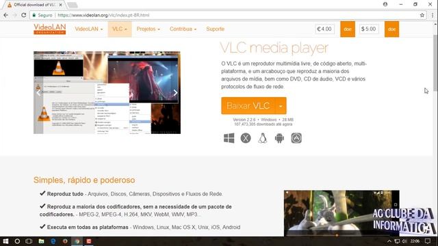 Como Instalar VLC Media Player para Windows 7, 8, 8.1 e Windows 10 смотреть онлайн