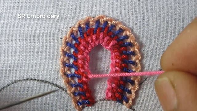 Modern Hand embroidery Flower Design Amazing Puffed Petal Flower Embroidery Easy Needle Work Tutori смотреть онлайн