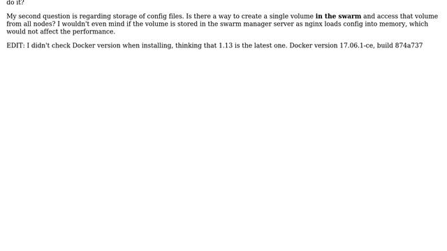 DevOps & SysAdmins: nginx reverse proxy for Docker 1.13 "Swarm Mode" cluster смотреть онлайн