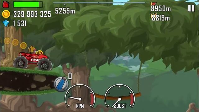 Hill Climb Racing ➨ Update 1.36.0 ➨ Jungle + Big Finger 8862m. смотреть онлайн