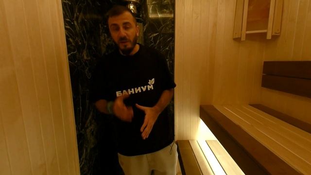 Потрясающая парная с цветной подсветкой! Печь Атмосфера L с каменной отделкой смотреть онлайн