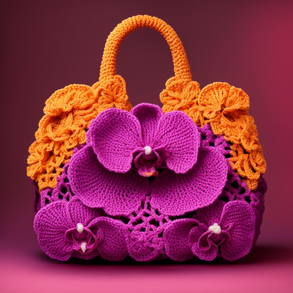 ВЯЗАНИЕ, СУМКИ С ОРХИДЕЯМИ ОТ НЕЙРОСЕТИ. ПОДБОРКА №1. смотреть онлайн