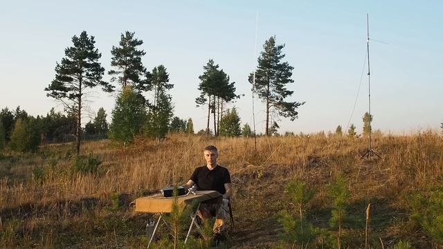 Opek UVS-200 - двухдиапазонная коллинеарная УКВ антенна. Сравнение с GP. смотреть онлайн