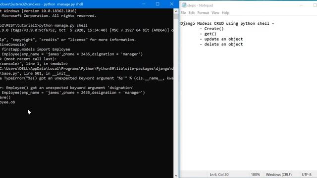 Django shell CRUD | # 1.5 | DRF by pybox смотреть онлайн