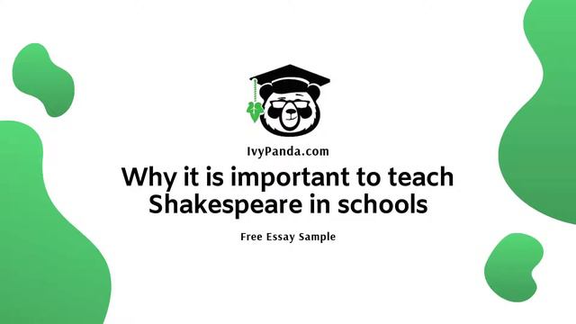 Why It Is Important to Teach Shakespeare in Schools | Free Essay Sample смотреть онлайн