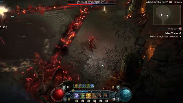 Diablo 4 Capstone Dungeon T4 Fallen Temple Elias смотреть онлайн