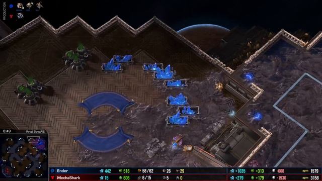 "Most ridiculous bot game ever!"- Starcraft 2 AI - MechaShark vs Ender смотреть онлайн