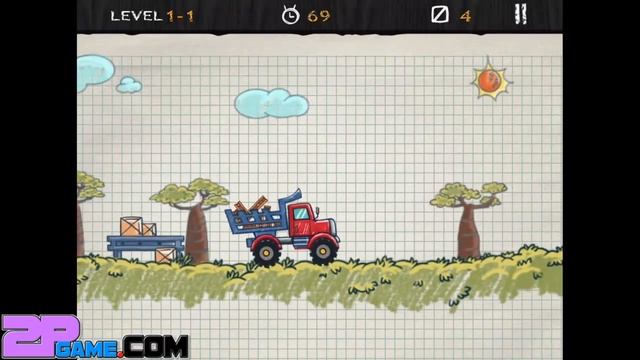 Doodle Truck 2 Level 1 Walkthrough смотреть онлайн