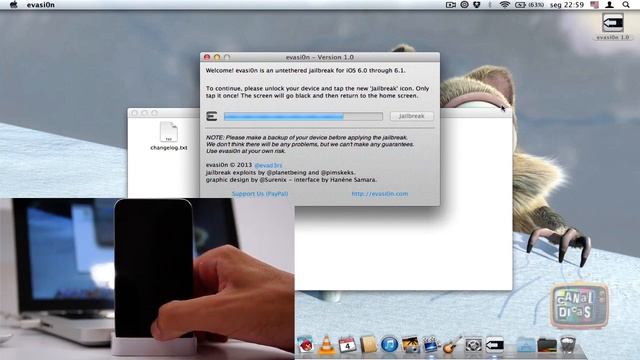 Jailbreak UNTETHERED no iOS 6.0/6.0.1/6.1.1/6.1.2 - iPhone 3Gs/4/4S/5, iPad 2/3/4/mini e iPod 4/5 смотреть онлайн