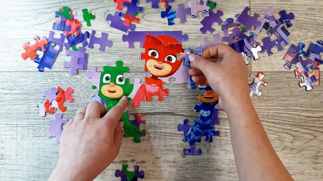 PJ MASKS PUZZLE | ГЕРОЇ В МАСКАХ - Збираємо разли разом! смотреть онлайн