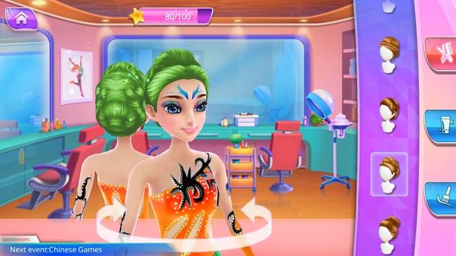 Gymnastics Star Girl game Fun Spa Makeup, Dress Up, Color Hairstyles Dress up Game for girls смотреть онлайн
