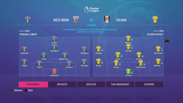 Fulham Career Mode Fifa 21 S1 EP12 смотреть онлайн