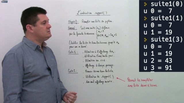 Python: l'instruction .append() смотреть онлайн