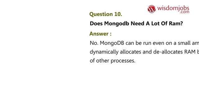 TOP 20 MongoDB Interview Questions and Answers 2019 |WisdomJobs смотреть онлайн