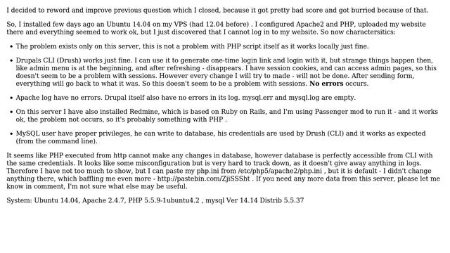 DevOps & SysAdmins: PHP in apache2 doesn't write to database смотреть онлайн