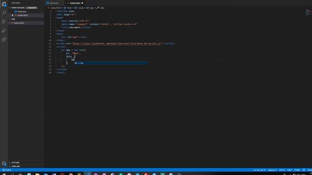 Урок #2 - Подключение vue js, установка и первый код на VueJS смотреть онлайн