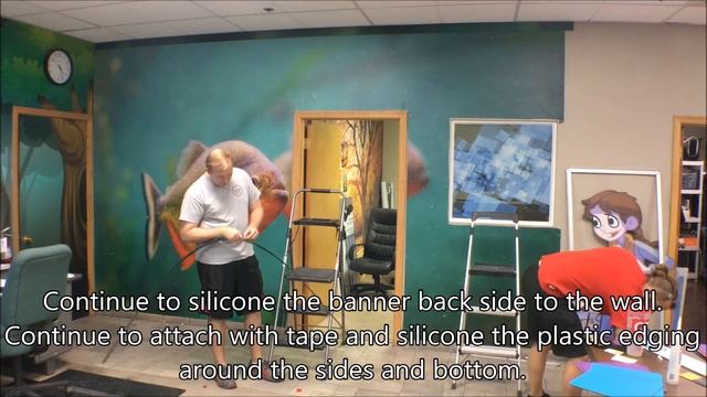 Banner Wall Covering Install смотреть онлайн