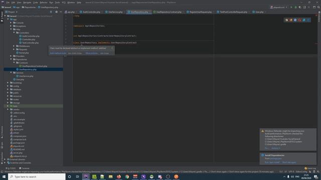 Laravel Social Network API Lesson 09 : Repository Pattern смотреть онлайн