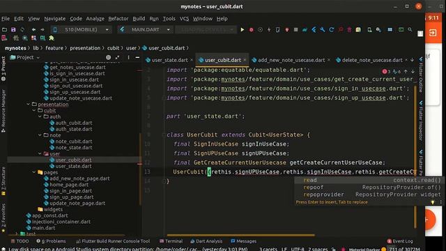 Day 29 | Flutter Tutorial My Notes App with Firebase- Cubits, Dependency Injection #30DaysOfFlutte смотреть онлайн