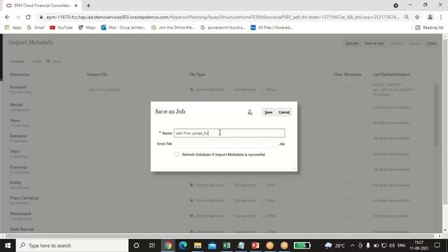 Oracle FCCs Import Metadata |Oracle FCCs Importing Current Account | Oracle Financial Consolidation смотреть онлайн