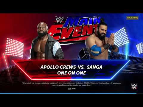 WWE2K24 Apollo Crews vs Sanga смотреть онлайн