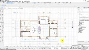 ? Урок ArchiCAD (архикад) 22  - Как отзеркалить сразу весь коттедж
