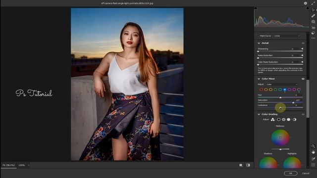 Color Grading With Camera RAW & Adjustment Layers - Photoshop 2023 - Ps Tutorial смотреть онлайн
