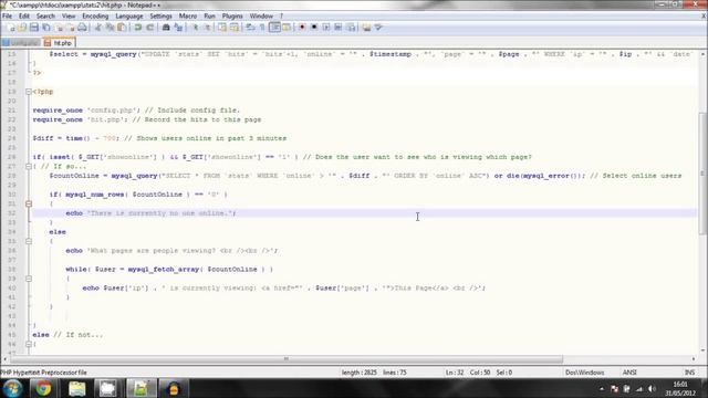 Creating a Web Statistics App Using PHP and mySQL смотреть онлайн