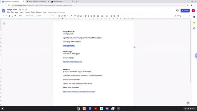 How to install Minecraft Forge Mods on a Chromebook смотреть онлайн