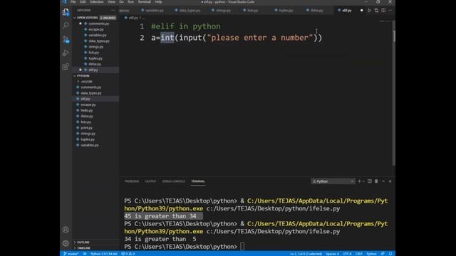 Python for beginners in Hindi | Conditional Statement if-else, elif |Python tutorial in Hindi #5 смотреть онлайн