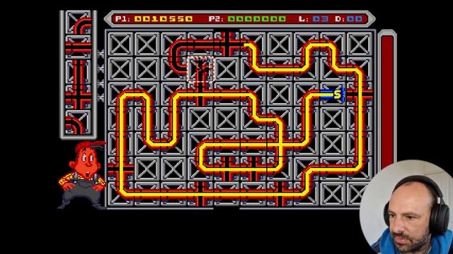 Let's play Pipe Mania on the Amiga смотреть онлайн