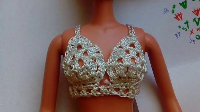 Купальник для куклы крючком смотреть онлайн